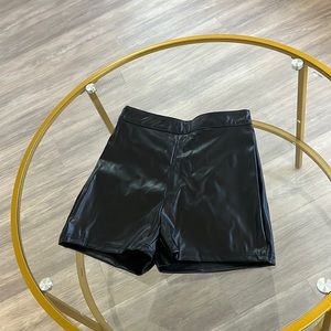 NEW leather shorts